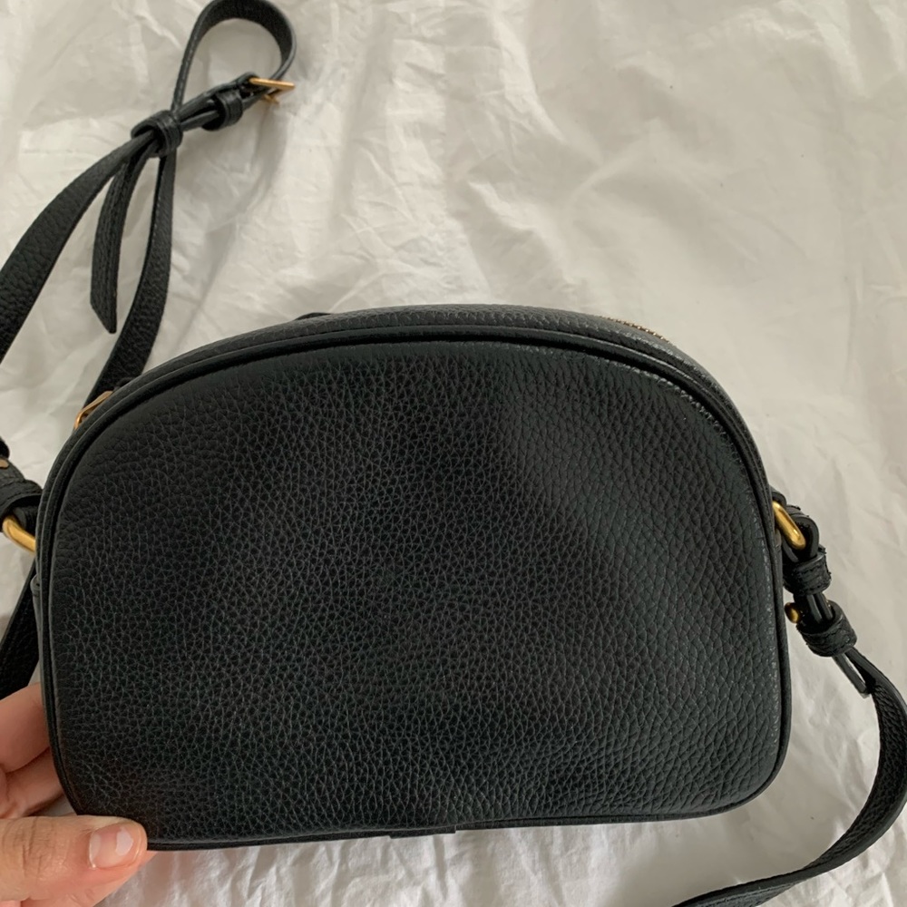 JCrew Black Crossbody Leather Bag